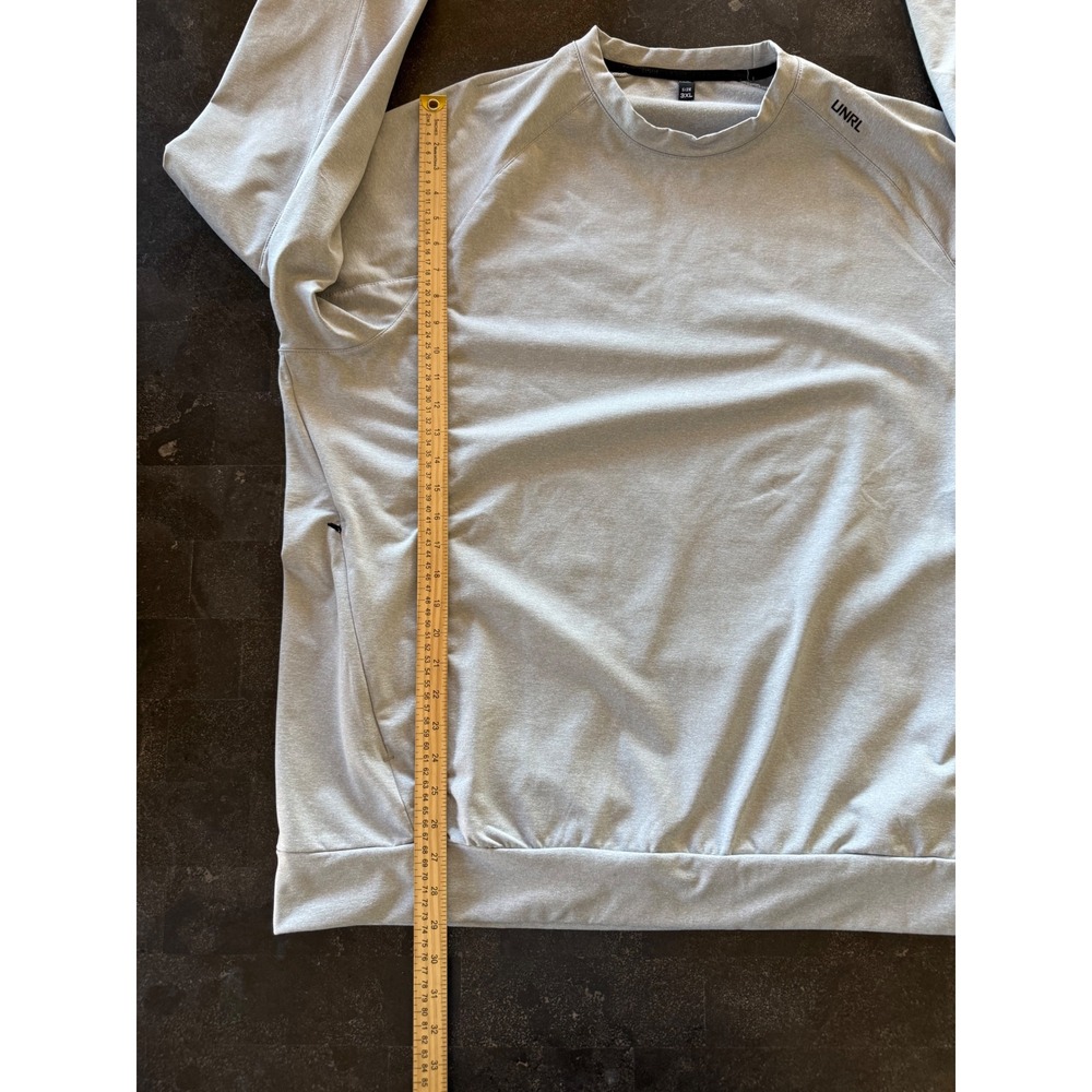 UNRL Crossover Crewneck Sweatshirt Men's 3XL Gray Performance Fleece Pullover - Picture 9 of 10